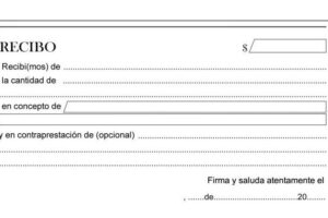 Guía para llenar correctamente un recibo de pago