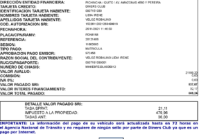 Pagar matrícula del carro con Diners: Proceso detallado