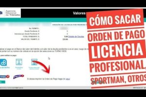 Cómo obtener una orden de pago para la licencia