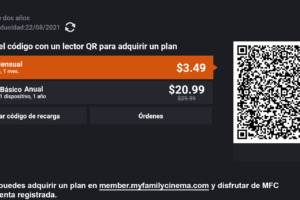 Cómo pagar el servicio de My Family Cinema